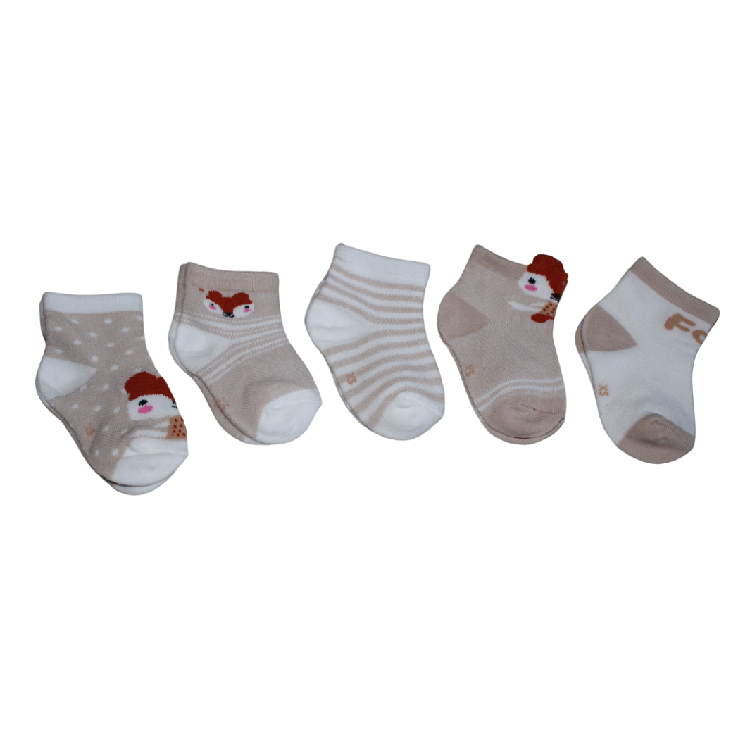 Picture of 5 Pack Beautiful Cotton Socks For Newborn