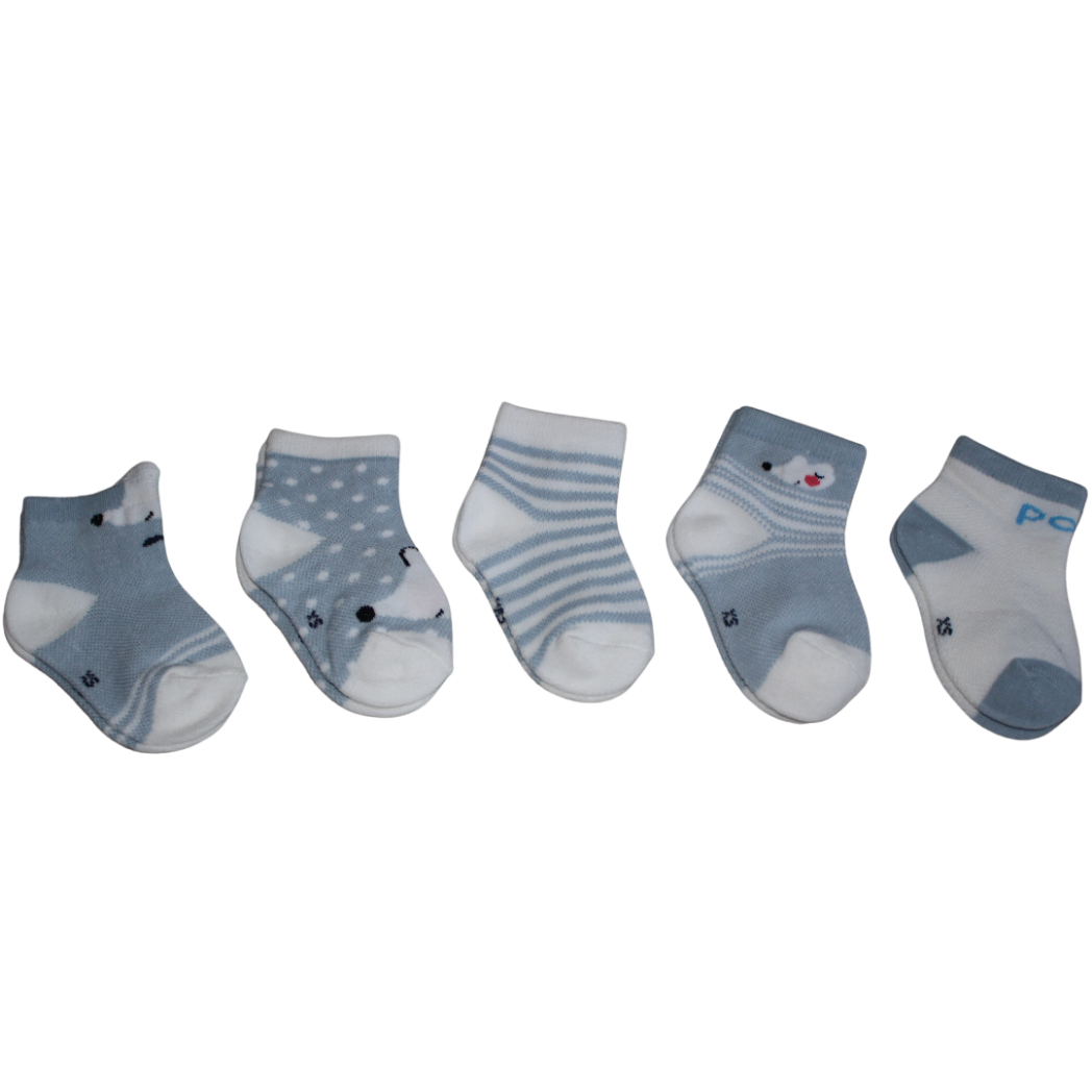 Picture of 5 Pack Beautiful Cotton Socks For Newborn