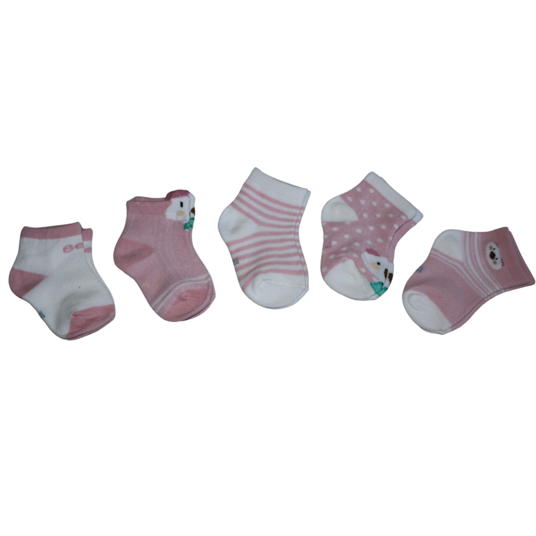 Picture of 5 Pack Beautiful Cotton Socks For Newborn