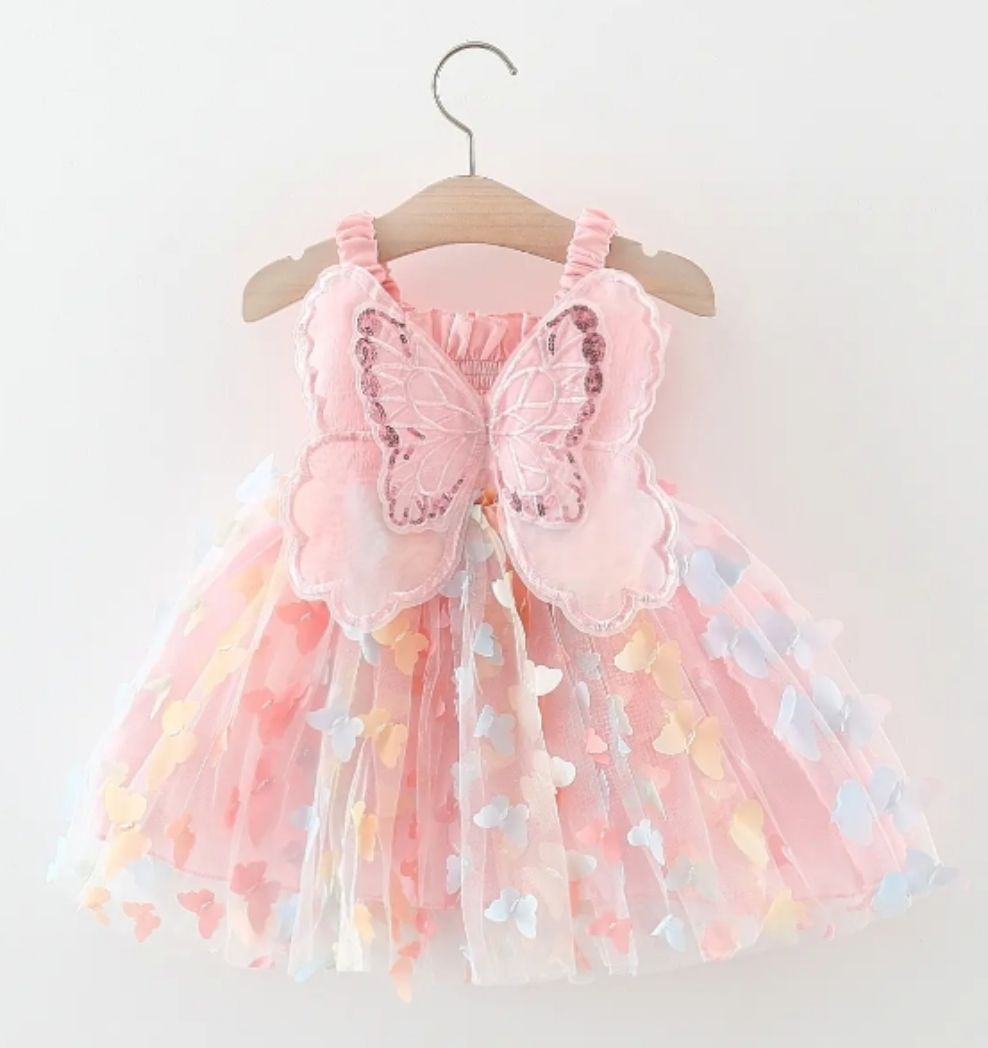 Picture of Summer Large Butterfly Wing Mesh Dress
