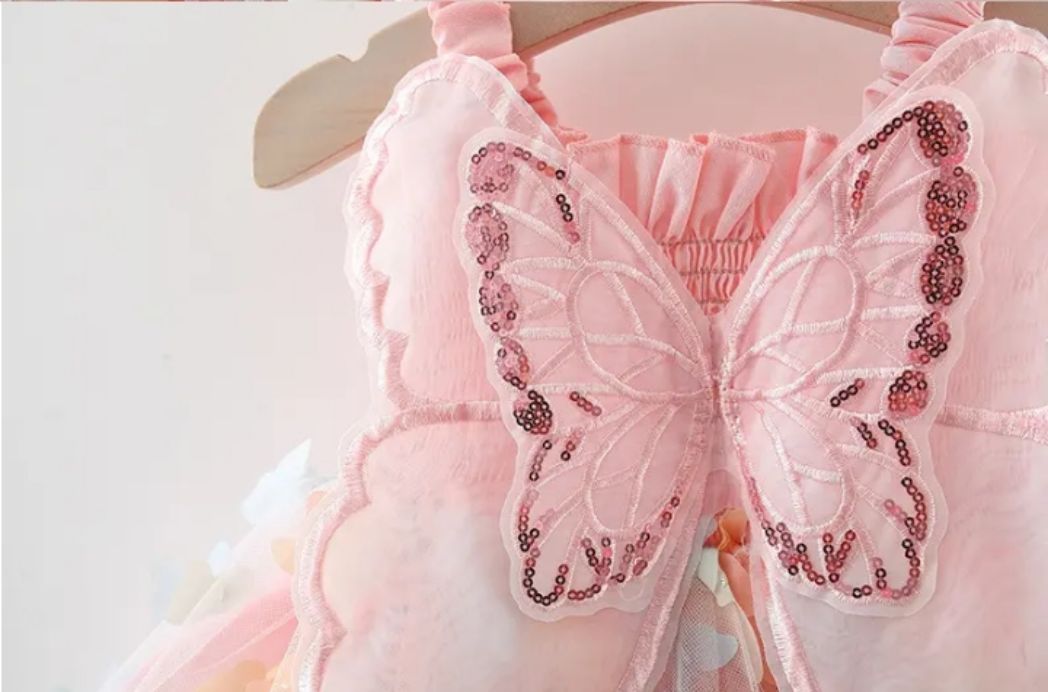 Picture of Summer Large Butterfly Wing Mesh Dress
