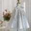 Picture of Light Gray Mesh Flower Princess Dress for Baby Girls